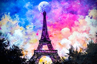 Paint Nite: Colorful Evening in Paris
